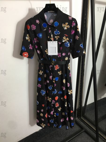 luxury summer designer silk dress fashion womens short sleeve dresses bow tie waist dresses temperament flower print skirts lace collar plus, Black;gray
luxury summer designer silk dress fashion womens short sleeve dresses bow tie waist dresses temperament flower print skirts lace collar plus, Black;gray