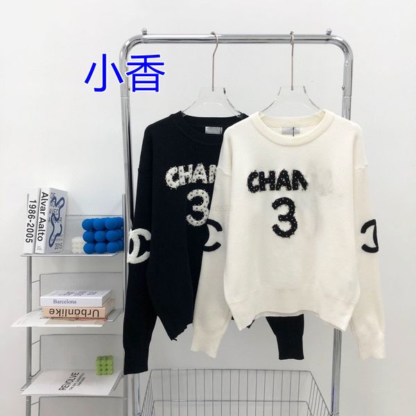 women's knits & tees designer xiaoxiangjia spring female round neck nail bead letter knitted sweater spotted loose straight tube no. 31, White
women's knits & tees designer xiaoxiangjia spring female round neck nail bead letter knitted sweater spotted loose straight tube no. 31, White
