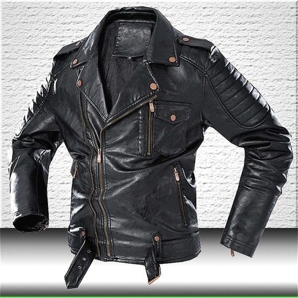 men fashion leather jacket coat brand motorcycle leather jacket men faux leather jackets winter windbreaker coats 201224, Black
men fashion leather jacket coat brand motorcycle leather jacket men faux leather jackets winter windbreaker coats 201224, Black