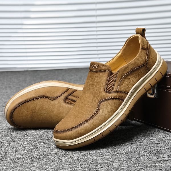genuine leather loafers men moccasin sneakers flat causal men shoes male footwear boat shoes outdoor driving shoes, Black
genuine leather loafers men moccasin sneakers flat causal men shoes male footwear boat shoes outdoor driving shoes, Black