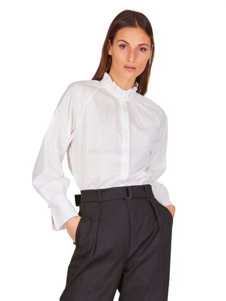 women's polos pure women's wear products in spring and summer 21 long sleeved shirt commuting fungus collar blouse women, White
women's polos pure women's wear products in spring and summer 21 long sleeved shirt commuting fungus collar blouse women, White