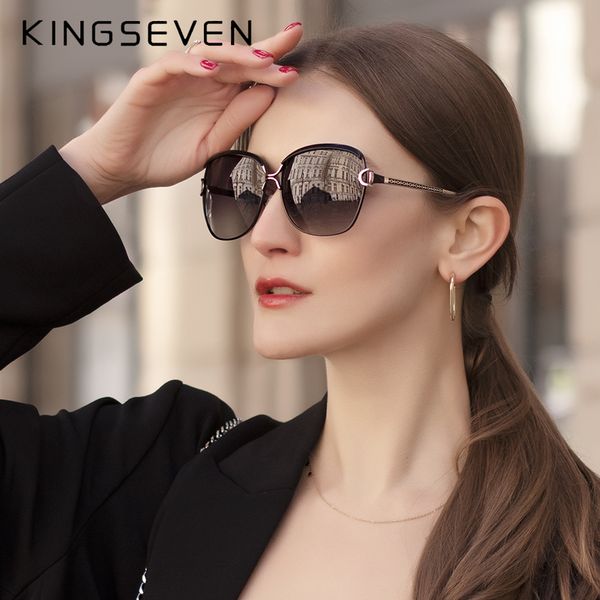 kingseven polarized gradient lens women sunglasses ladies fashion eyewear elegant style uv400 gafas d sol 220511, White;black 
kingseven polarized gradient lens women sunglasses ladies fashion eyewear elegant style uv400 gafas d sol 220511, White;black