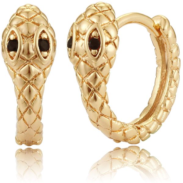 charm gold snake earrings for women 18k plated dainty shaped hie hoop small t amsme, Golden
charm gold snake earrings for women 18k plated dainty shaped hie hoop small t amsme, Golden