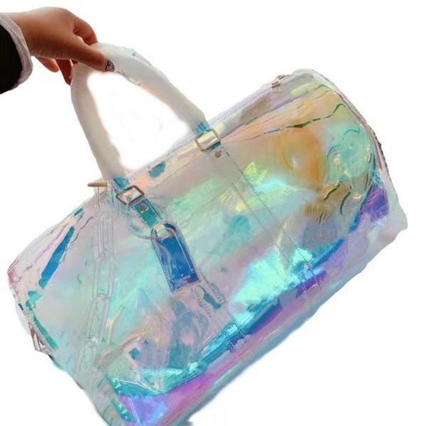 travel bag 2021 laser printing chain hand luggage pvc duffel duffle bags men and one shoulder his large transparent a designer sho2917
travel bag 2021 laser printing chain hand luggage pvc duffel duffle bags men and one shoulder his large transparent a designer sho2917