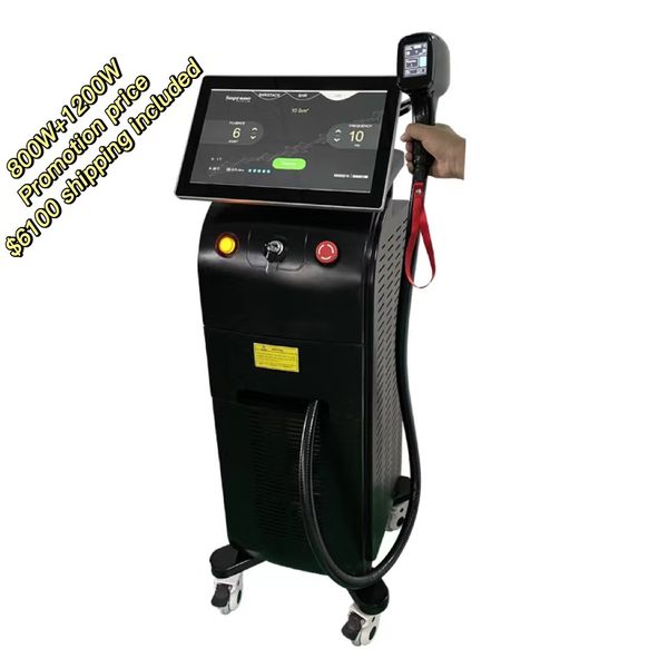 double handpiece with screen diode laser permanent hair removal machine factory directly sales, Black
double handpiece with screen diode laser permanent hair removal machine factory directly sales, Black