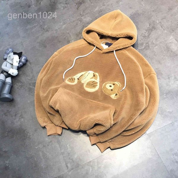 designer ange1 hoodie pa1m pa korean couple loose casual and versatile plush thickened embroidered severed teddy bear lamb winter in1v, Black
designer ange1 hoodie pa1m pa korean couple loose casual and versatile plush thickened embroidered severed teddy bear lamb winter in1v, Black