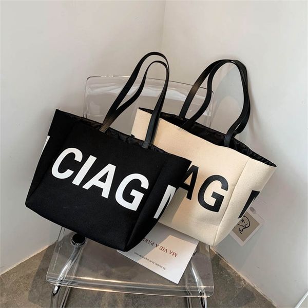 bags trendy leisure personalized letter large capacity shoulder bag new simple style canvas female purse
bags trendy leisure personalized letter large capacity shoulder bag new simple style canvas female purse