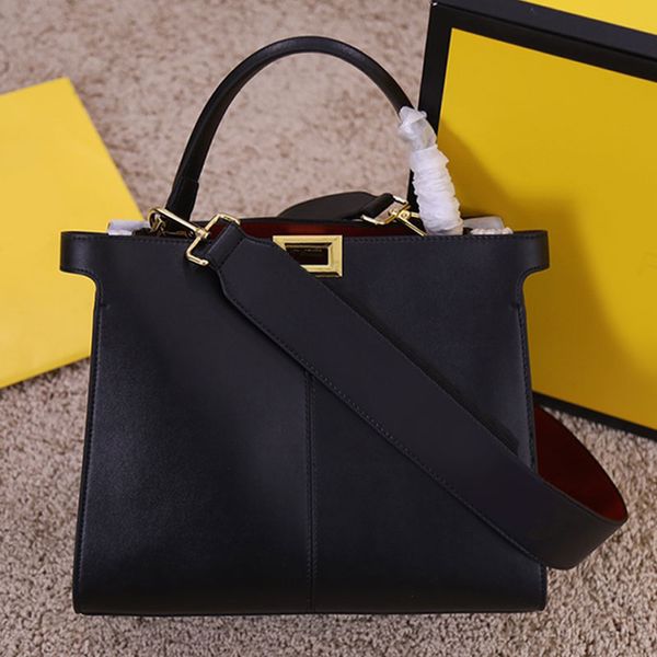 handbag crossbody bags shoulder strap fashion letter plain classic tote bags square rotary lock genuine leather large capacity handbags