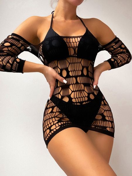 hollow out cover up o3b1#, White;black