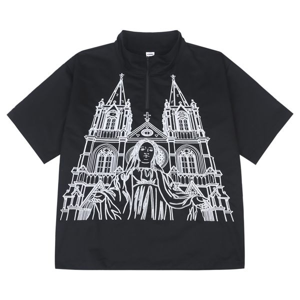pattern embroidery short sleeve shirt mens summer loose pullover stand collar shirts high street casual half-sleeve top, White;black
pattern embroidery short sleeve shirt mens summer loose pullover stand collar shirts high street casual half-sleeve top, White;black