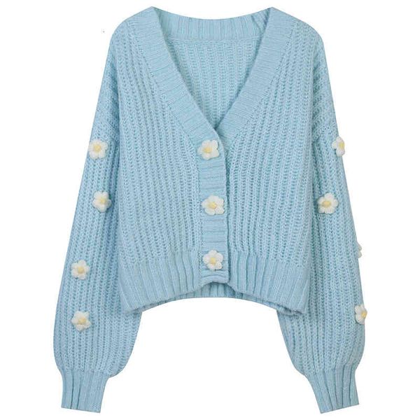 women's sweaters french autumn winter flower button splicing design clothes with gentle slim v-neck knitted cardigan d154, White;black
women's sweaters french autumn winter flower button splicing design clothes with gentle slim v-neck knitted cardigan d154, White;black