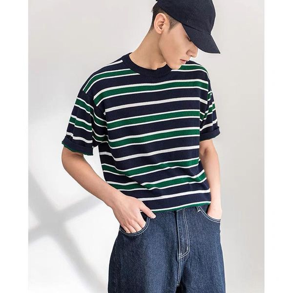 men's t-shirts summer men's short-sleeved t-shirt men fashion striped casual breathable round neck slim fit r54men's, White;black
men's t-shirts summer men's short-sleeved t-shirt men fashion striped casual breathable round neck slim fit r54men's, White;black