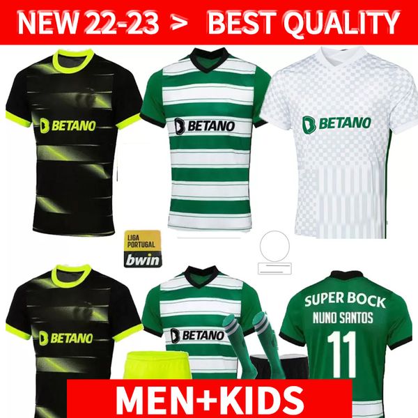 men kids kit set sporting cp 22/23 lisboa soccer jerseys lisbon special jovane sarabia vietto2 022 2023 sporting clube de football shirt mai, Black;yellow
men kids kit set sporting cp 22/23 lisboa soccer jerseys lisbon special jovane sarabia vietto2 022 2023 sporting clube de football shirt mai, Black;yellow