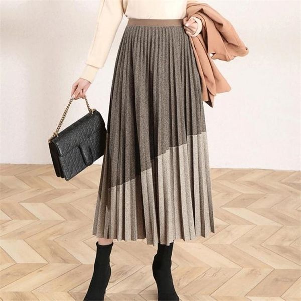 autumn & spring women high waist allmatch woolen pleated skirt casual fashion women aline long skirt 210311, Black
autumn & spring women high waist allmatch woolen pleated skirt casual fashion women aline long skirt 210311, Black