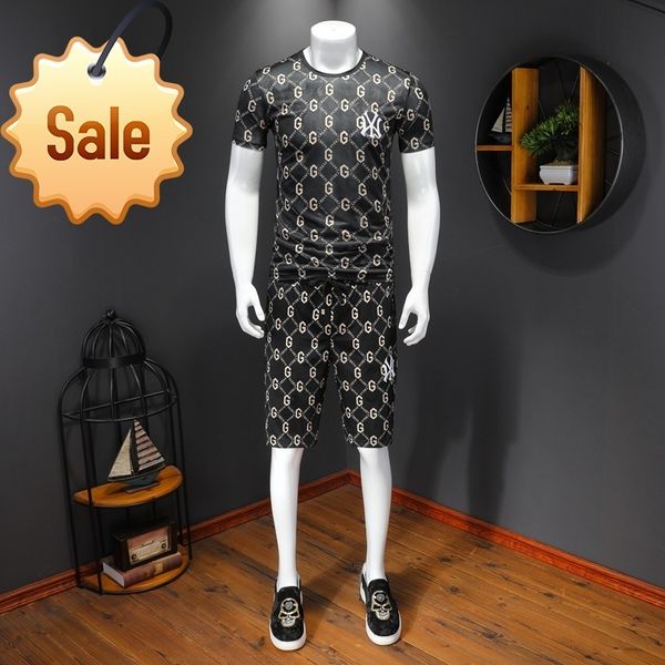 fashion trend2022 sky silk short sleeve leisure slim fit quintuple pants two piece suit casual men, White;black
fashion trend2022 sky silk short sleeve leisure slim fit quintuple pants two piece suit casual men, White;black