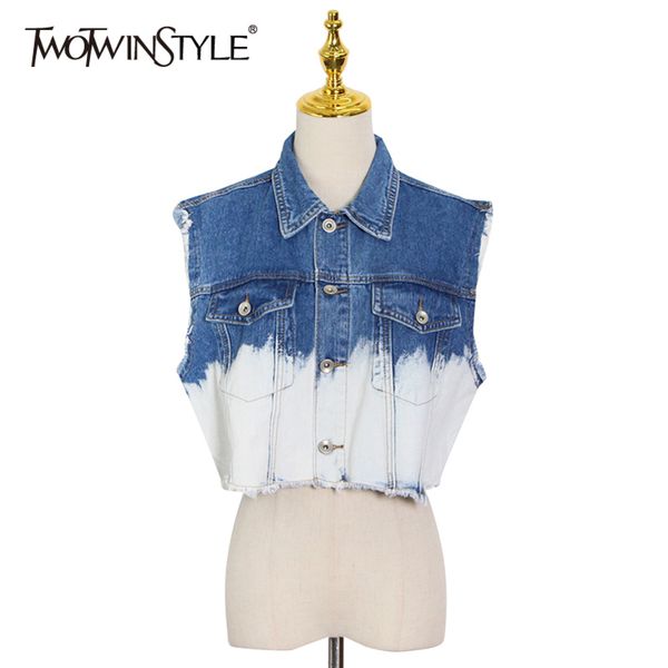 casual patchwork tassel vest for women lapel sleeveless hit color short vests female fashion clothing 210423, Black;white
casual patchwork tassel vest for women lapel sleeveless hit color short vests female fashion clothing 210423, Black;white