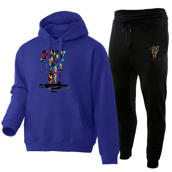 2022 clothing spring autumn brand logo men's tracksuits men 2 piece warm fashion casual long sleeve black hoodie sweater sports pants, Gray
2022 clothing spring autumn brand logo men's tracksuits men 2 piece warm fashion casual long sleeve black hoodie sweater sports pants, Gray