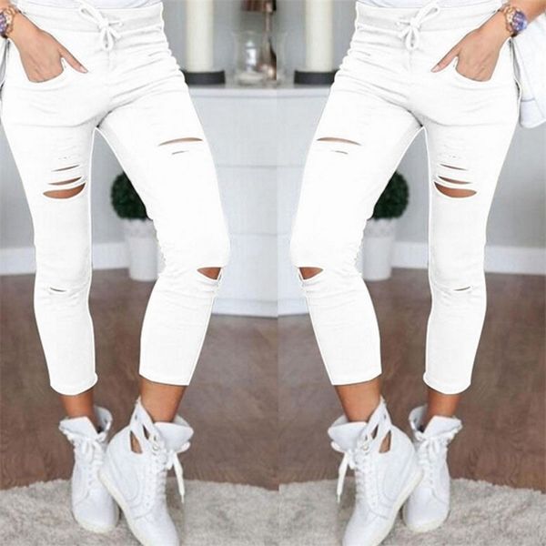summer women skinny cut pencil pants high waist stretch jeans trousers casual fashion cotton pants slim legging white black y200328
summer women skinny cut pencil pants high waist stretch jeans trousers casual fashion cotton pants slim legging white black y200328