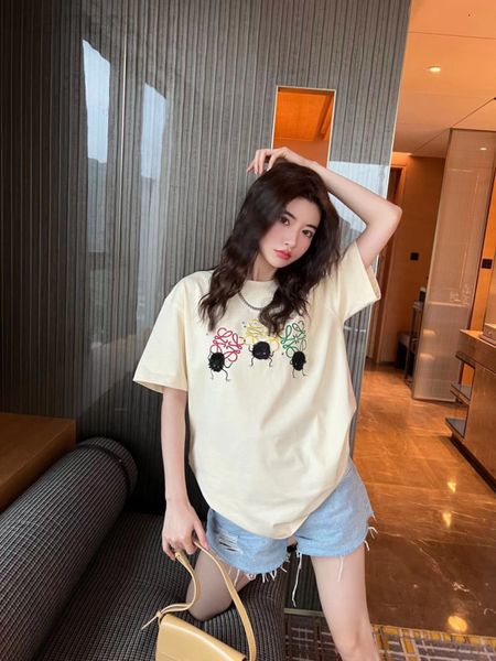 women's t-shirt designer correct gulinaza same chihiro embroidered wool ball elf short sleeve printed t-shirt women's half nvit, White
women's t-shirt designer correct gulinaza same chihiro embroidered wool ball elf short sleeve printed t-shirt women's half nvit, White