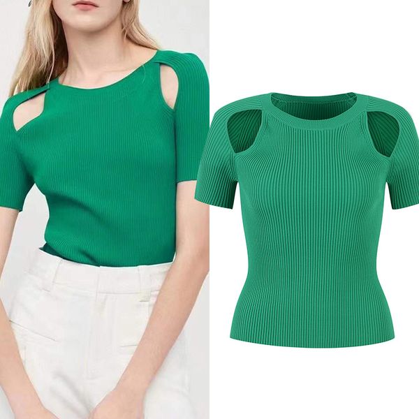 2022 brand same style sweater green regular short sleeve crew neck panelled prom sweater fashion women clothes yl, White;black
2022 brand same style sweater green regular short sleeve crew neck panelled prom sweater fashion women clothes yl, White;black
