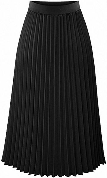 womens pleated midi skirt,high waist swing boho pleated skirt casual chiffon elastic a-line long skirts 06sx#, Black
womens pleated midi skirt,high waist swing boho pleated skirt casual chiffon elastic a-line long skirts 06sx#, Black