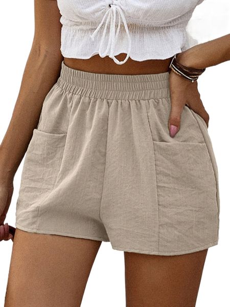 solid wide leg shorts k7kp#, White;black
solid wide leg shorts k7kp#, White;black