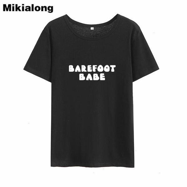 barefoot babe kawaii women t shirt o-neck short sleeve cotton camiseta feminina casual loose t-shirt, White
barefoot babe kawaii women t shirt o-neck short sleeve cotton camiseta feminina casual loose t-shirt, White