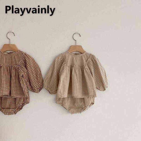 2022 new spring baby girls boys 2-pcs sets long sleeves round collar plaid shirts+shorts fashion outwear newborn clothes e7777 aa220323, White
2022 new spring baby girls boys 2-pcs sets long sleeves round collar plaid shirts+shorts fashion outwear newborn clothes e7777 aa220323, White