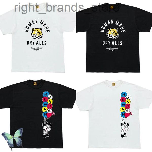 candy color balloon tiger 2022 trendy human made men t-shirt w220808, White;black 
candy color balloon tiger 2022 trendy human made men t-shirt w220808, White;black