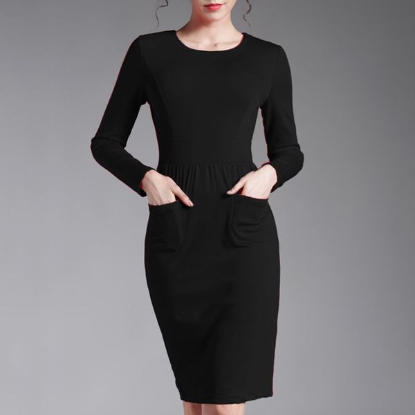 women fashion empire waist patch dress pocket vintage fitted sheath wear to work pencil midi g456, Black;gray
women fashion empire waist patch dress pocket vintage fitted sheath wear to work pencil midi g456, Black;gray