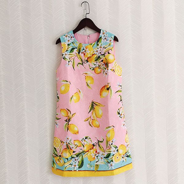 runway fashion dresses o neck sleeveless furit print casual party, Black
runway fashion dresses o neck sleeveless furit print casual party, Black