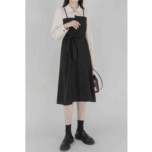 casual dresses net red same style temperament stitched shirt skirt female slim black waist a-line dress long sleeve early autumn trend 1pbt, Black;gray
casual dresses net red same style temperament stitched shirt skirt female slim black waist a-line dress long sleeve early autumn trend 1pbt, Black;gray