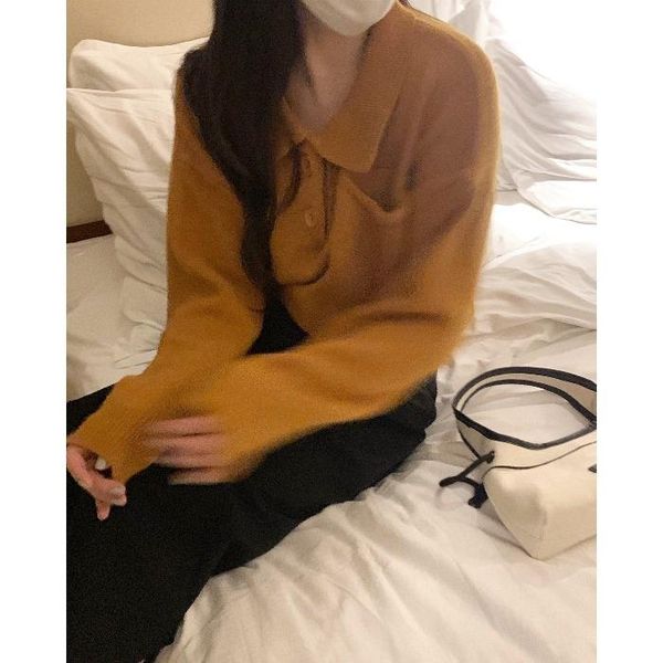 women's polos color long sleeve pullover 2022 autumn korean style retro lazy fashionwomen's poloswomen's, White
women's polos color long sleeve pullover 2022 autumn korean style retro lazy fashionwomen's poloswomen's, White