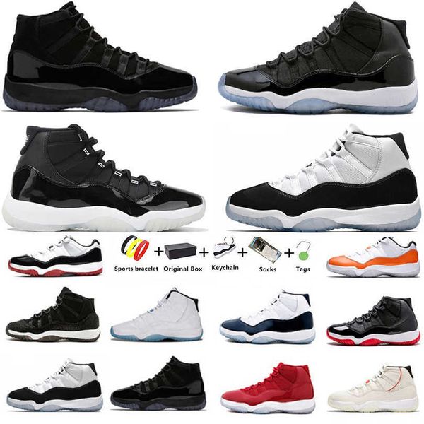 25th anniversary jubilee jumpman 11s women mens basketball shoes cap and gown 11 gamma blue concord high sports sneakers cool grey gym red, Black
25th anniversary jubilee jumpman 11s women mens basketball shoes cap and gown 11 gamma blue concord high sports sneakers cool grey gym red, Black
