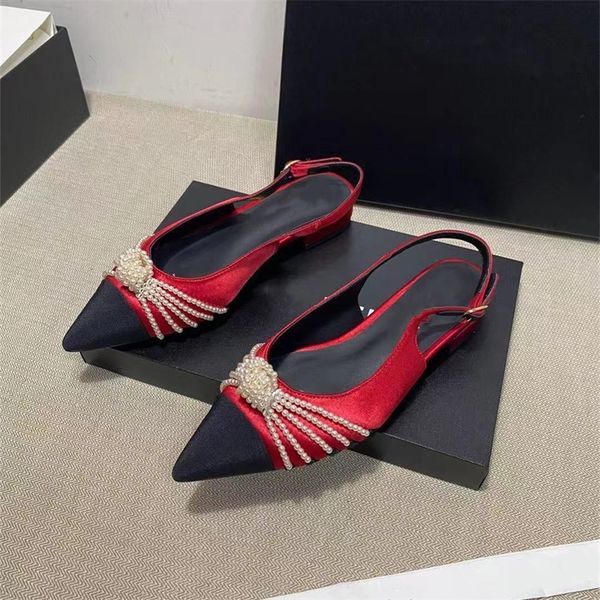 30% off 2022 slippers silk sandals women pearl butterfly tie pumps string bead genuine leather ankle strap pointed toe design luxury brand w, Black
30% off 2022 slippers silk sandals women pearl butterfly tie pumps string bead genuine leather ankle strap pointed toe design luxury brand w, Black