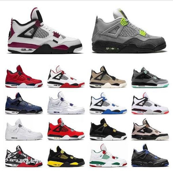 4 neon 4s men women basketball shoes black cat white cement what the bred cool grey mens trainer sports sneakers 36-47
4 neon 4s men women basketball shoes black cat white cement what the bred cool grey mens trainer sports sneakers 36-47