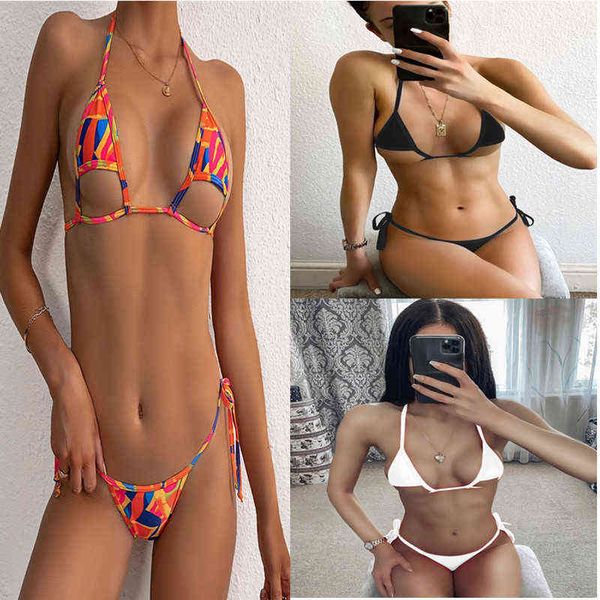 bikini women's 2022 split no bra steel support solid color digital printing hollow out swimsuit, White;black
bikini women's 2022 split no bra steel support solid color digital printing hollow out swimsuit, White;black