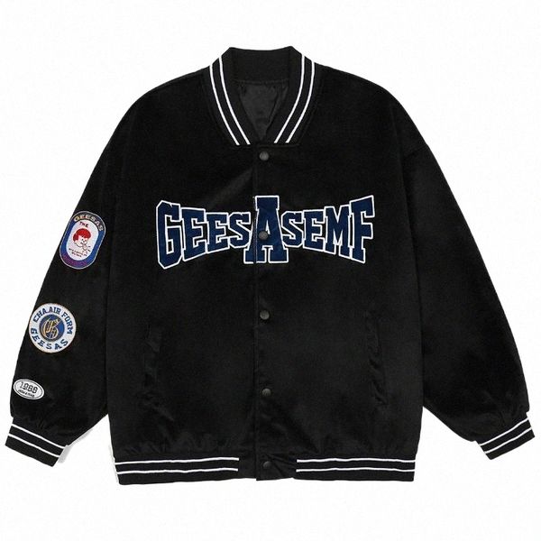 men's jackets streetwear baseball jacket coat harajuku hip hop cute graphic embroidery cotton casual 2021 men autumn outwear j3yd#, Black;brown 
men's jackets streetwear baseball jacket coat harajuku hip hop cute graphic embroidery cotton casual 2021 men autumn outwear j3yd#, Black;brown