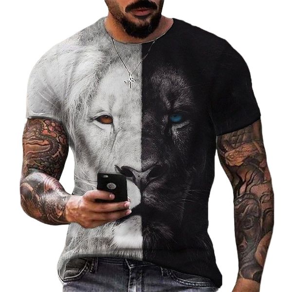 men's t shirt 3d print graphic lion crew neck daily sports print short sleeve casual classic designer big and tall black t0qj#, White;black
men's t shirt 3d print graphic lion crew neck daily sports print short sleeve casual classic designer big and tall black t0qj#, White;black