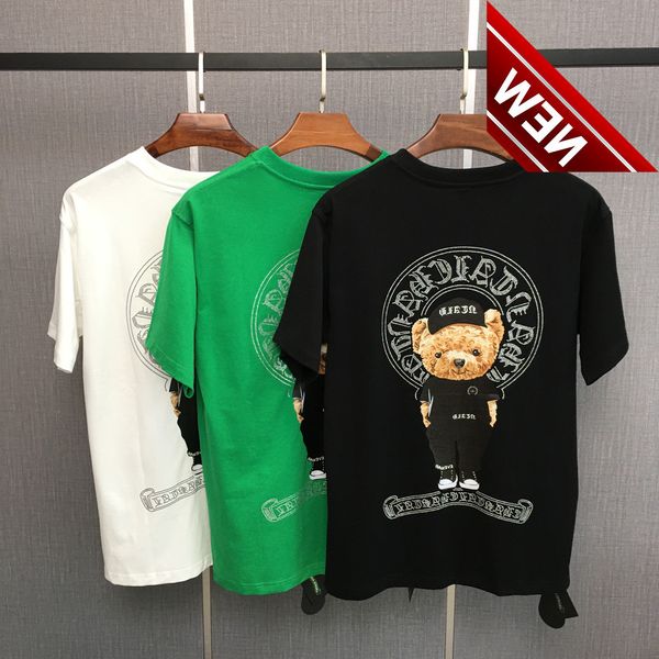 50% off discount ch new summer fashion brand cross model text diamond printing cartoon teddy bear casual couple t-shirt factory direct sale, White;black
50% off discount ch new summer fashion brand cross model text diamond printing cartoon teddy bear casual couple t-shirt factory direct sale, White;black