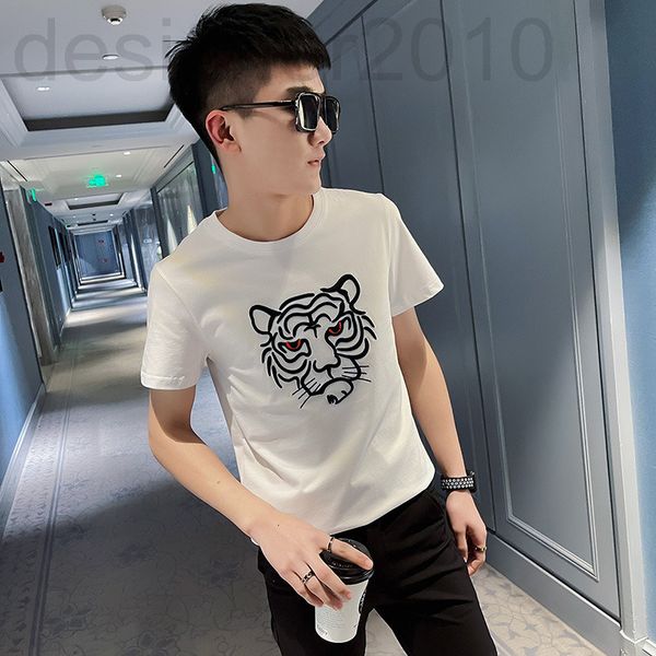 men's t-shirts designer benmingnian short sleeve t-shirt men's fashion wear tiger head embroidery t-shirt summer half nu9l, White;black
men's t-shirts designer benmingnian short sleeve t-shirt men's fashion wear tiger head embroidery t-shirt summer half nu9l, White;black