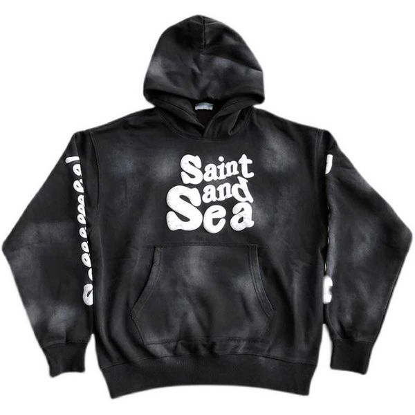 men's hoodies japanese saint autumn and winter washing water used plush foam letter printing loose hooded sweater lovers' fashion, Black
men's hoodies japanese saint autumn and winter washing water used plush foam letter printing loose hooded sweater lovers' fashion, Black