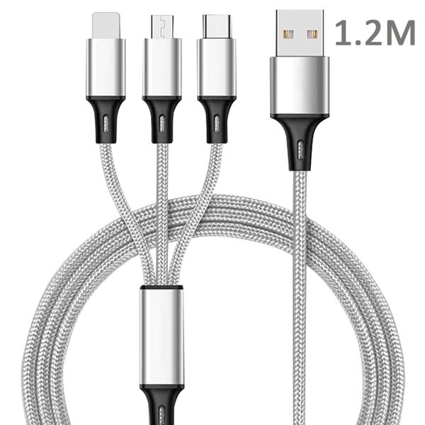 1.2m 3 in 1 charging cables for huawei/lg/iphone 13/samsung s20 micro usb type c fast braided charging cord
1.2m 3 in 1 charging cables for huawei/lg/iphone 13/samsung s20 micro usb type c fast braided charging cord