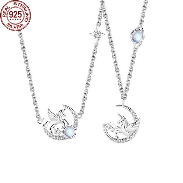 new girlfriends necklace women s 925 sterling silver fairy style magic glass stone unicorn collarbone chain is versatile
new girlfriends necklace women s 925 sterling silver fairy style magic glass stone unicorn collarbone chain is versatile