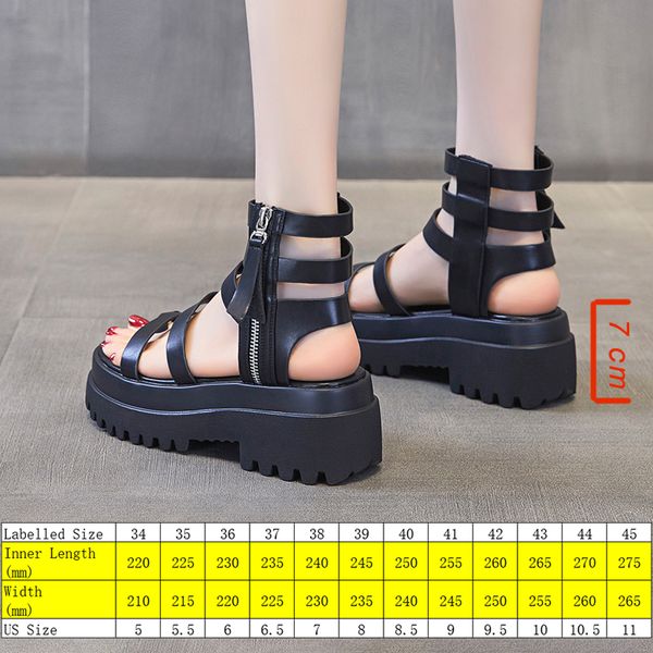 7cm genuine leather women summer shoes platform sandals wedge heel gladiator sandals shoes slides for women female punk, Black;yellow
7cm genuine leather women summer shoes platform sandals wedge heel gladiator sandals shoes slides for women female punk, Black;yellow
