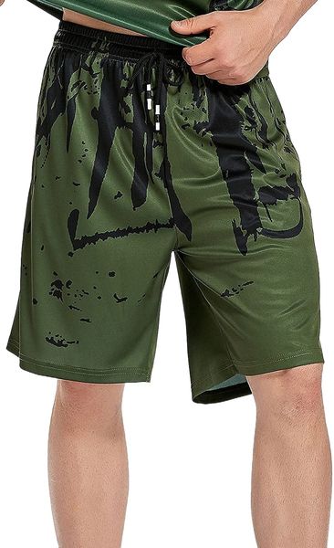 men's sports workout shorts casual with pockets quick dry splash-ink printed loose fit athletic training shorts o120#, White;black
men's sports workout shorts casual with pockets quick dry splash-ink printed loose fit athletic training shorts o120#, White;black