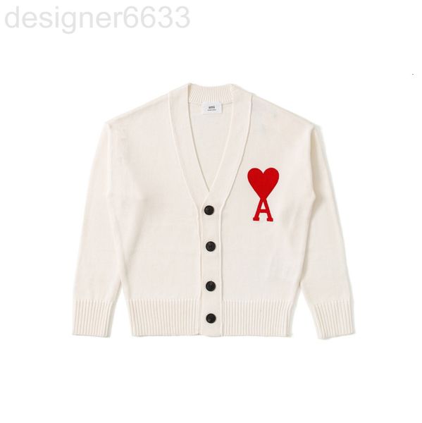 men's sweaters designer correct am big red heart embroidered wool blended v-shaped cardigan coat autumn and winter style large version, White;black
men's sweaters designer correct am big red heart embroidered wool blended v-shaped cardigan coat autumn and winter style large version, White;black