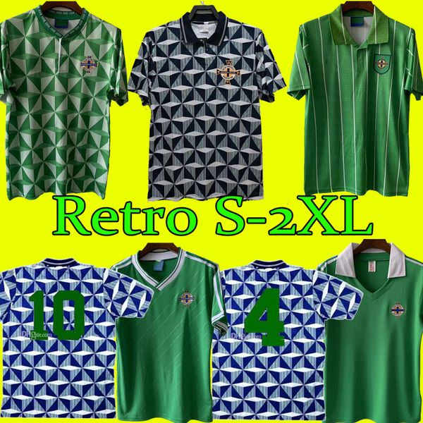 90 91 92 93 northern ireland national team retro mens soccer jerseys away gray white football shirt short sleeve uniforms 1988 1990 1994, Black;yellow
90 91 92 93 northern ireland national team retro mens soccer jerseys away gray white football shirt short sleeve uniforms 1988 1990 1994, Black;yellow