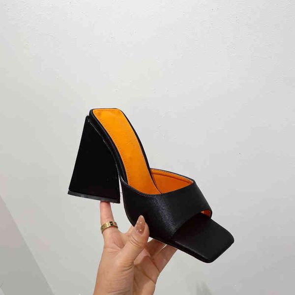dress shoes spring summer mules slippers desginer slides silk pu leather casual shoes toe high heel sandals fashion 41 42, Black
dress shoes spring summer mules slippers desginer slides silk pu leather casual shoes toe high heel sandals fashion 41 42, Black
