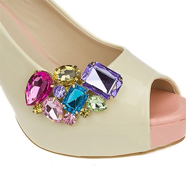 1 pair women shoe decorations clips shoe buckle crystal charms accessories fashion 220720, White;pink
1 pair women shoe decorations clips shoe buckle crystal charms accessories fashion 220720, White;pink